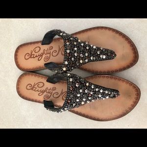 Naughty Monkey thong sandals